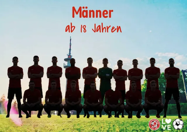 Mannschaftsfoto Erste Männer des Senftenberger FC ’08